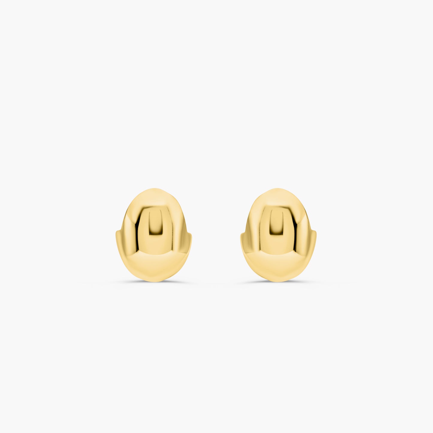 Chestnut Dome Huggie Earrings