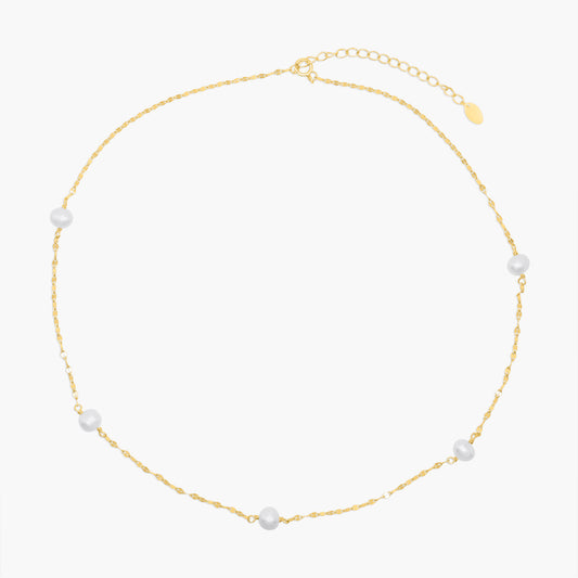Calypso Stationed Pearl Necklace