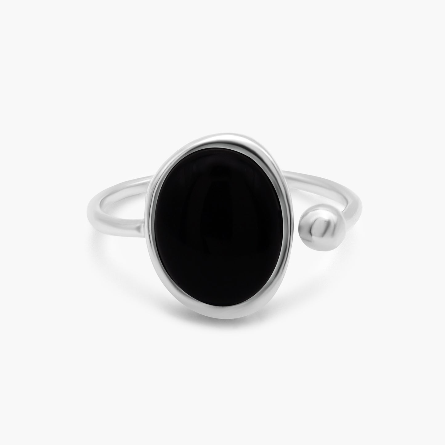 Noel Black Agate Ring