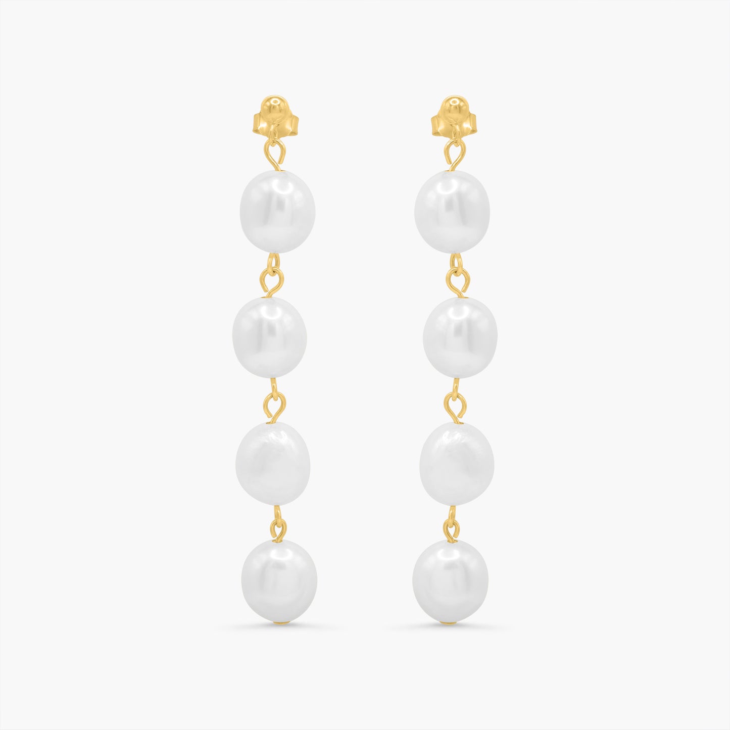 Evangeline Dangling Pearl Earrings