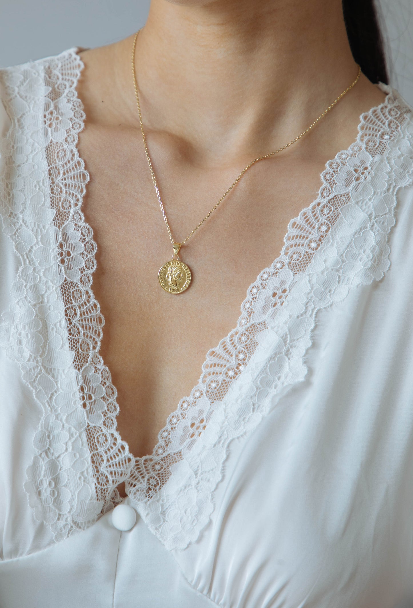 Berthe Coin Pendant Necklace