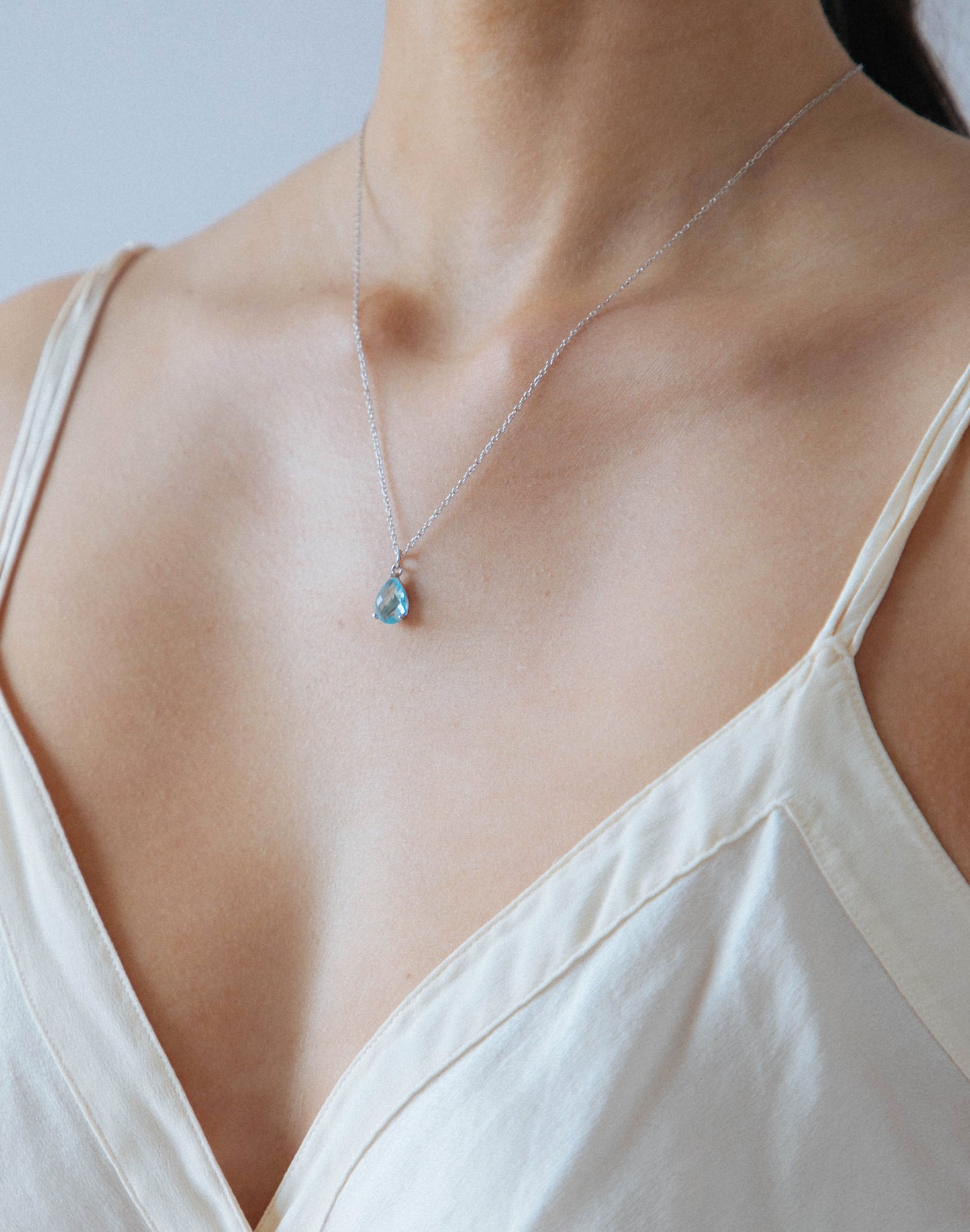 Alice Topaz Pendant Necklace
