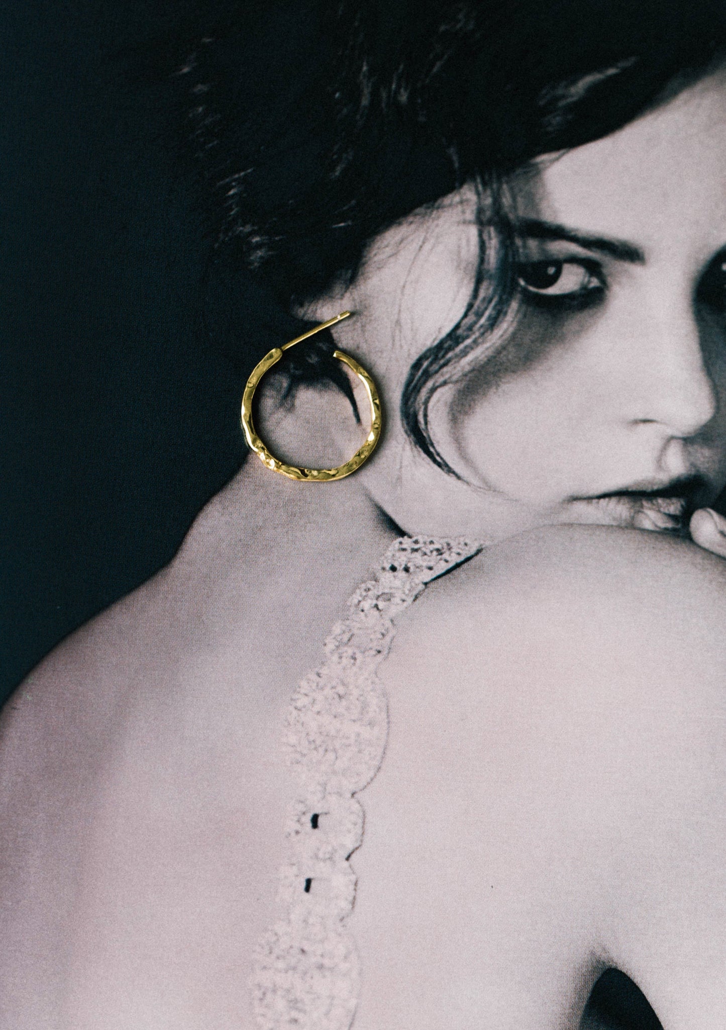 Apollo Hammered Hoop Earrings
