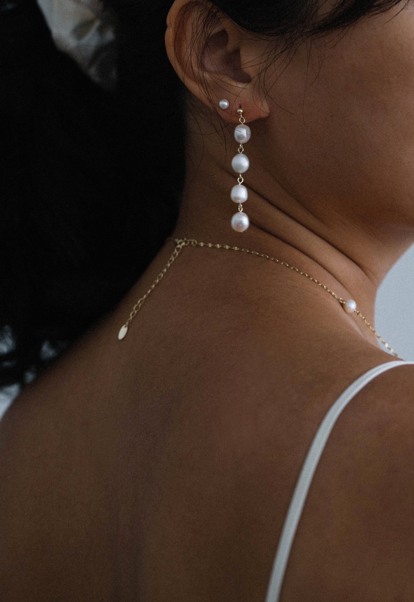 Celeste Dainty Pearl Earrings