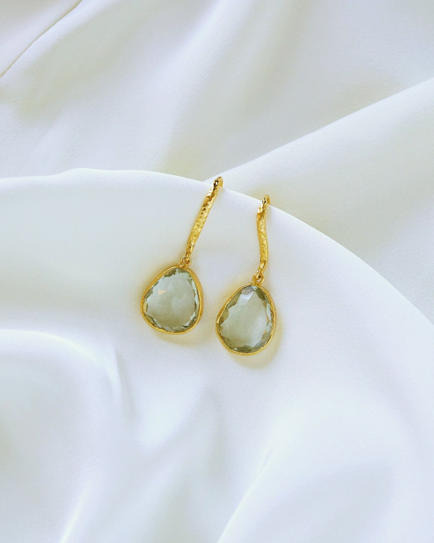 Clear Quartz Dangling Earrings