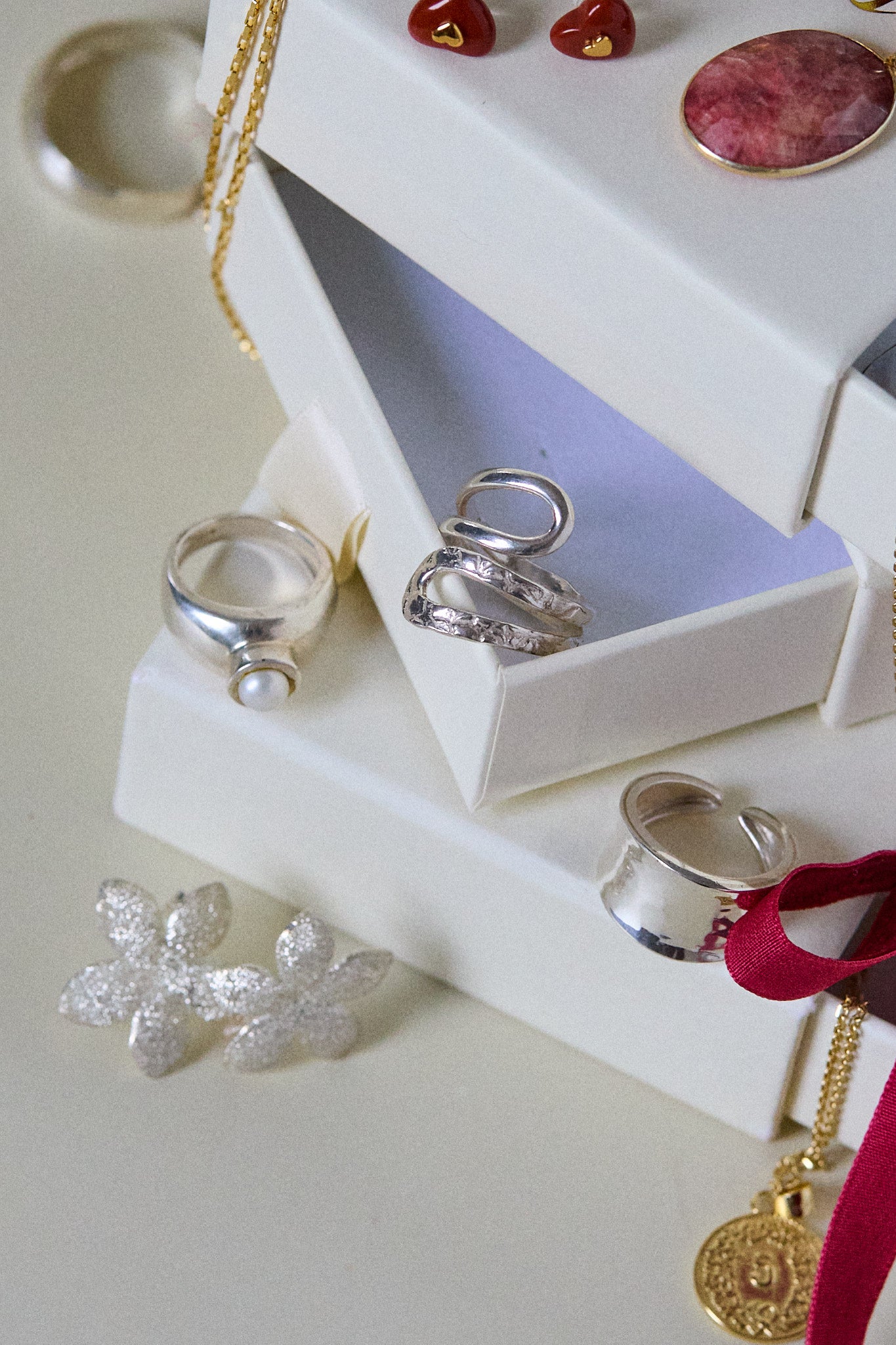 Hammered Spiral Ring