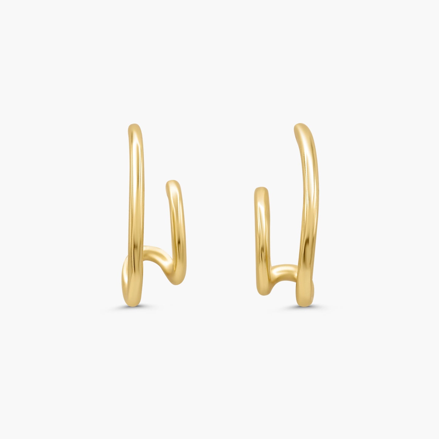 Rhea Illusion Huggie Earrings