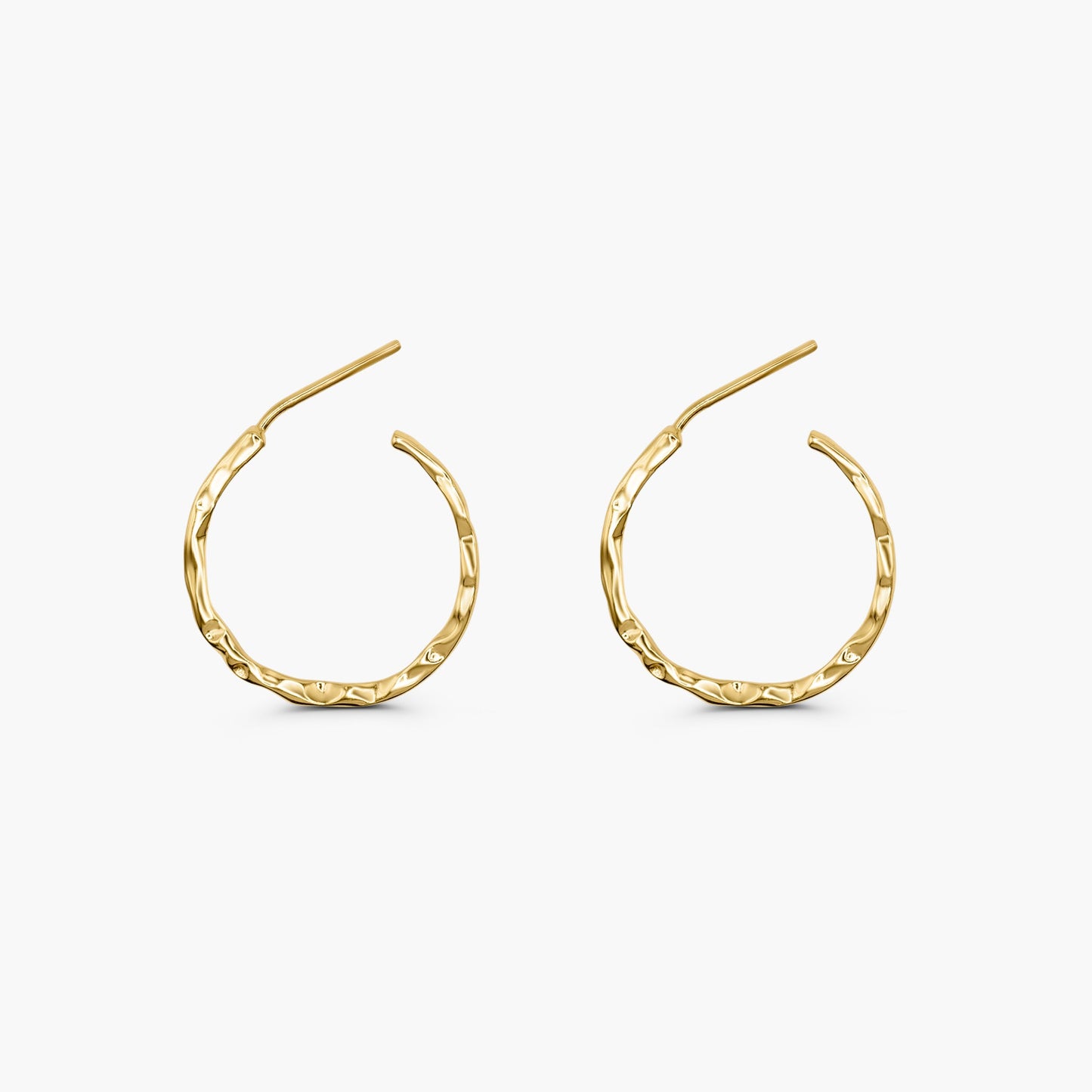 Apollo Hammered Hoop Earrings