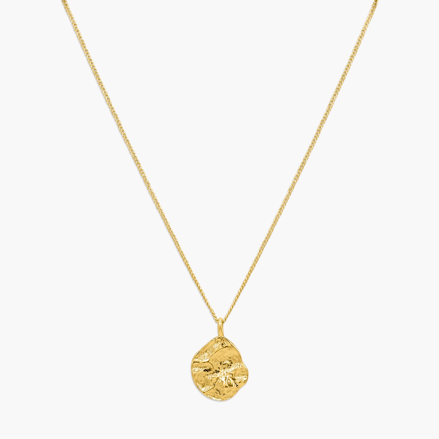 Olympus Hammered Pendant Necklace