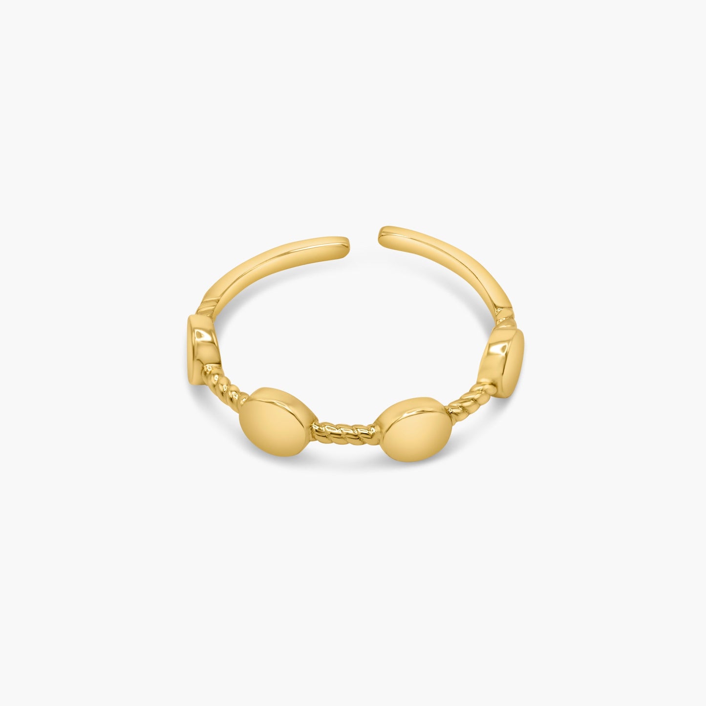 Aster Stationed Circle Adjustable Ring
