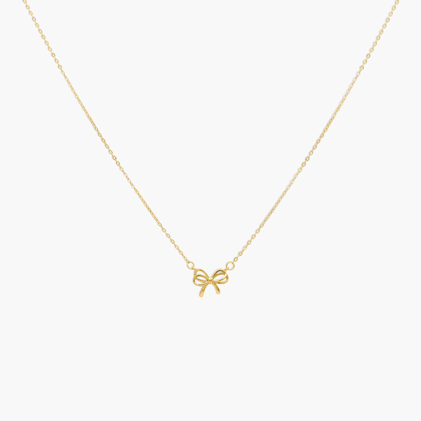 Eve Bow Pendant Necklace