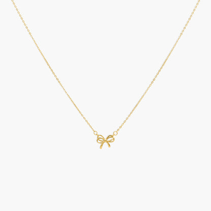 Eve Bow Pendant Necklace