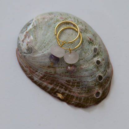 Amethyst + Quartz Parol Earrings