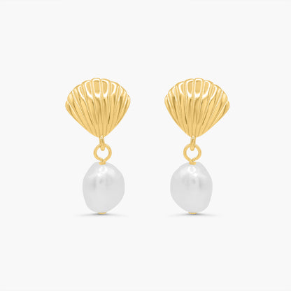 Coraline Drop Pearl Earrings