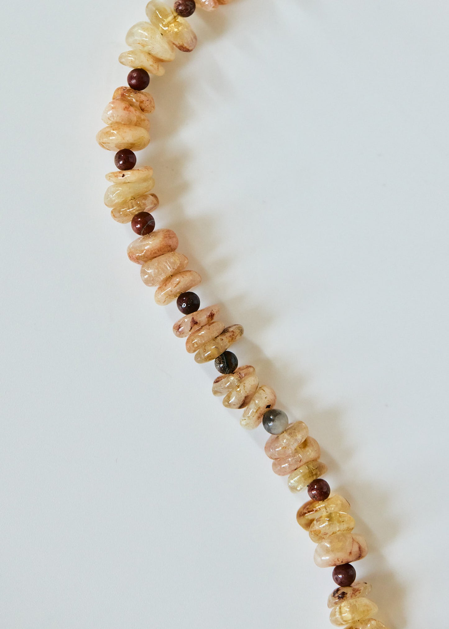 Citrine & Druzy Quartz Pendant Necklace | Amazonite Chip Gemstone Necklace