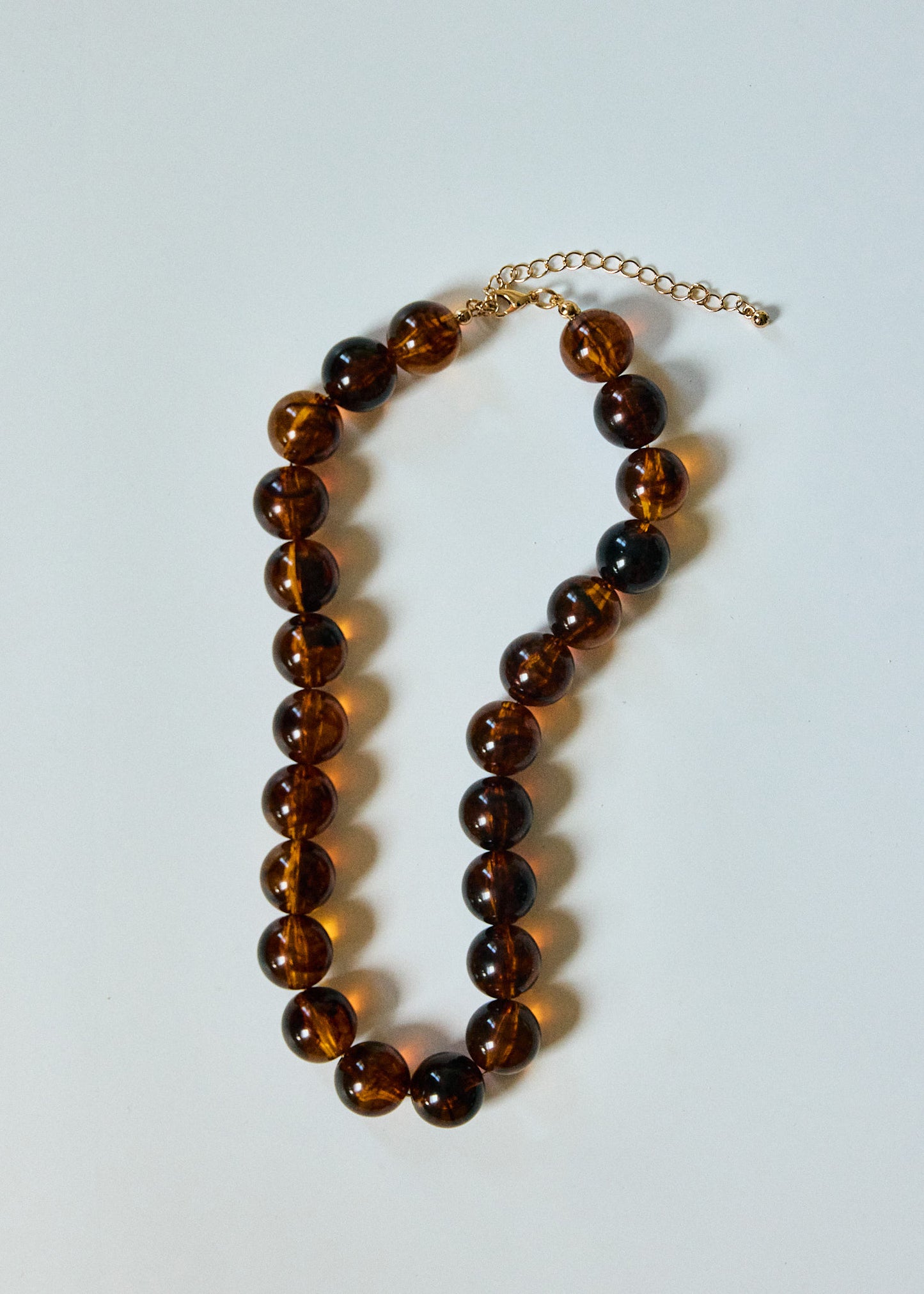 Chunky Amber Bead Necklace