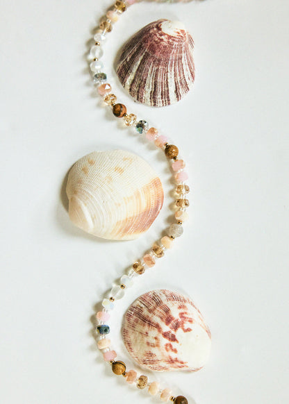 Jasper and Glass Bead Toggle Necklace