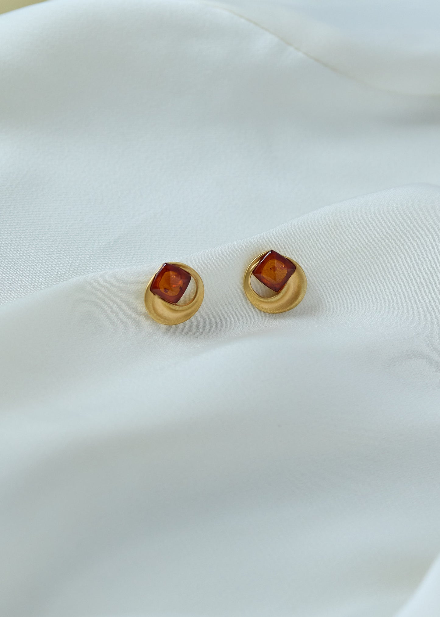 Amber Brushed Earrings