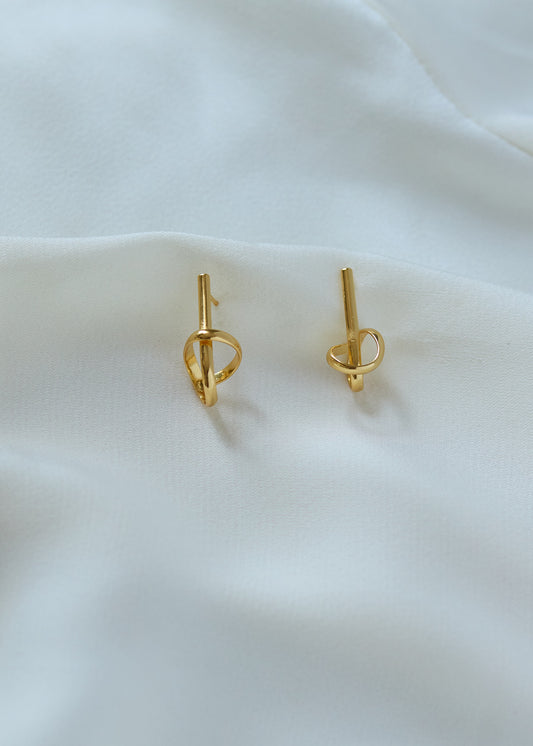 Hercules Big Knot Stud Earrings