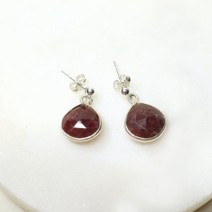 Ruby Dangle Earrings