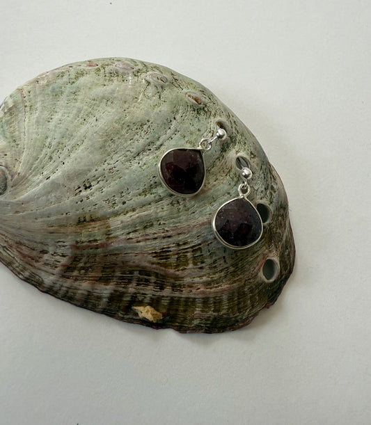 Ruby Dangle Earrings