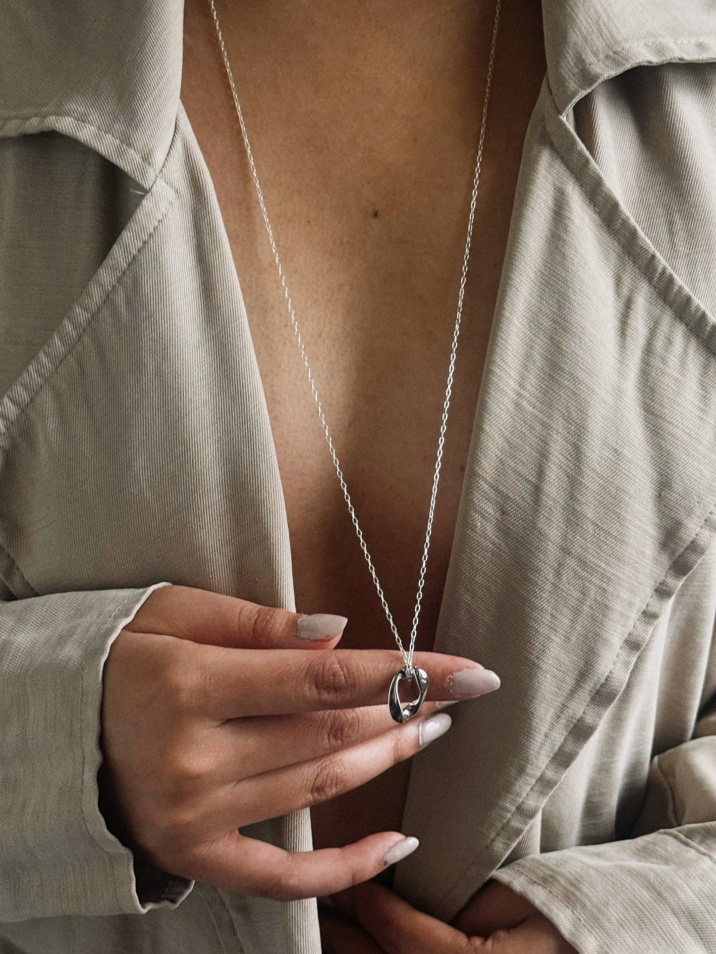 Möbius Twist Pendant (30" chain)