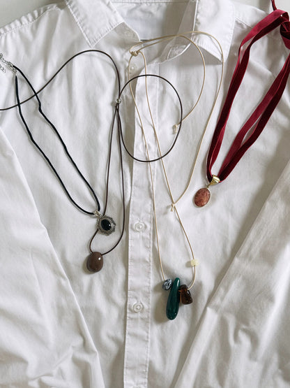 Multi-Tone Chunky Statement Beads (30" Cord)