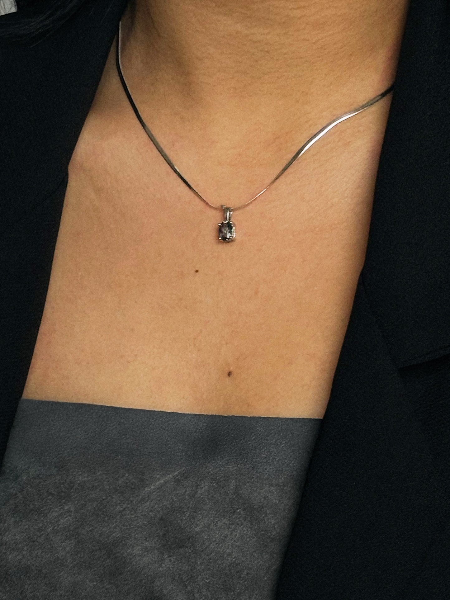 Topaz Snake Chain Necklace