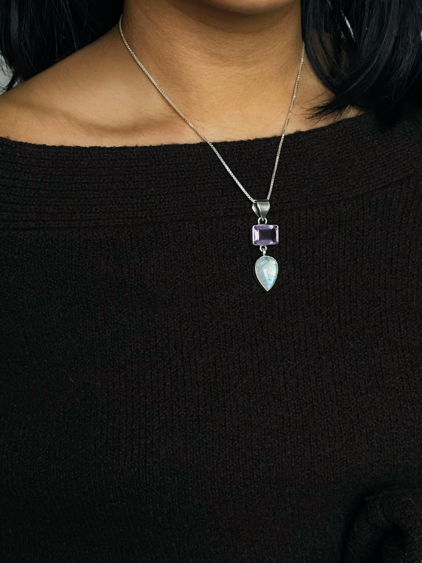 Topaz and Chalcedony Necklace