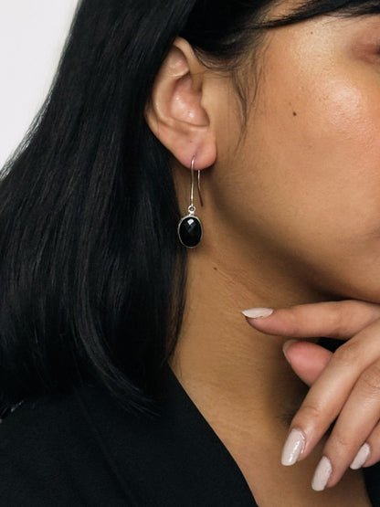 Black Chalcedony Dangling