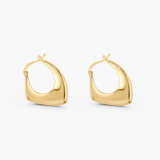 Hera Geometric Hoop Earrings