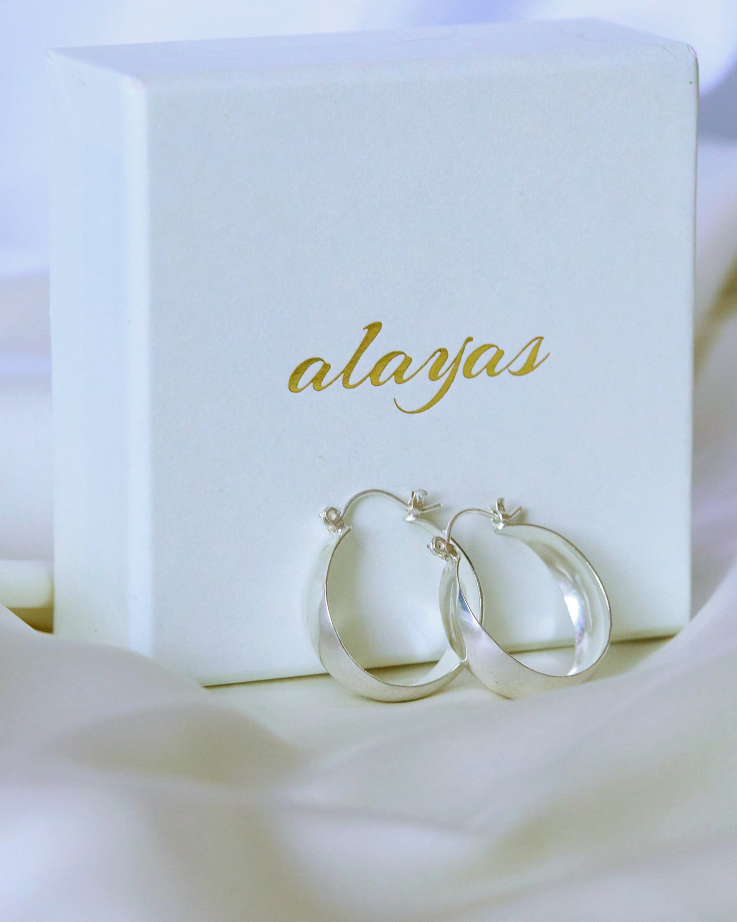 Sleek Tapered Hoop Earrings