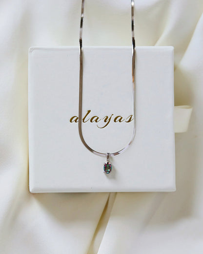 Topaz Snake Chain Necklace