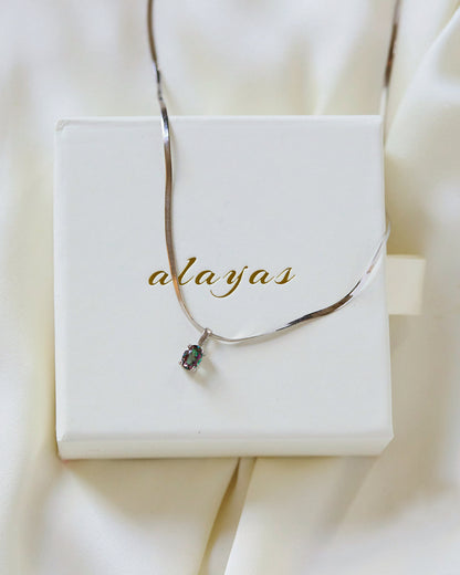 Topaz Snake Chain Necklace