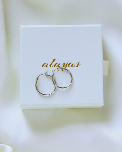 Classic High-Polish Hoop Earrings