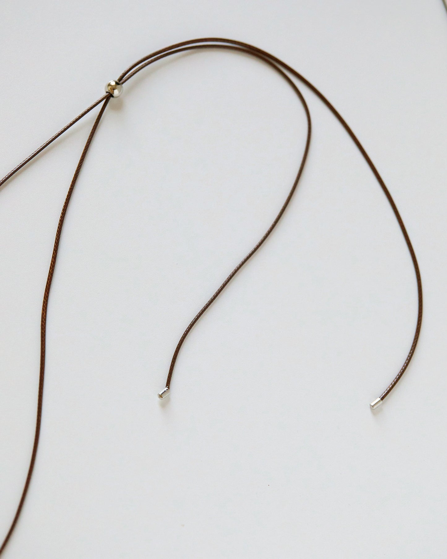 Brown Pebble Necklace (30" Cord)