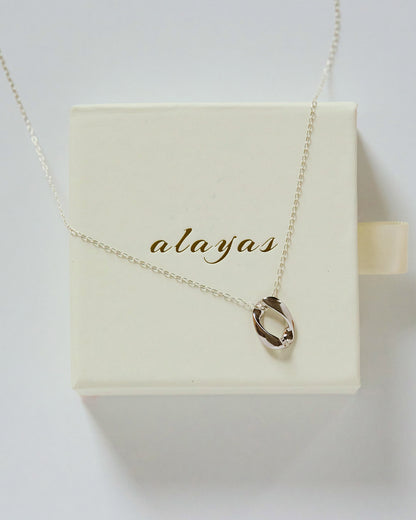 Möbius Twist Pendant (30" chain)