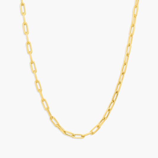 Vega Thick Link Paperclip Necklace